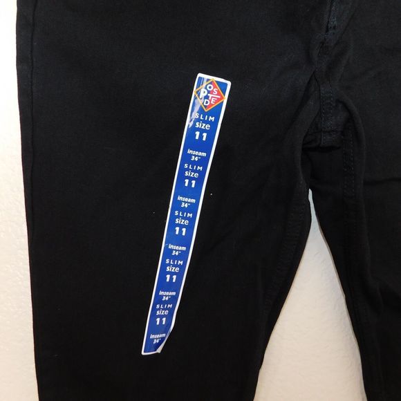 Women's Vintage 90s Posted Jeans Slim Size 11 NWT New 31x34 Black 932037L - Picture 6 of 11
